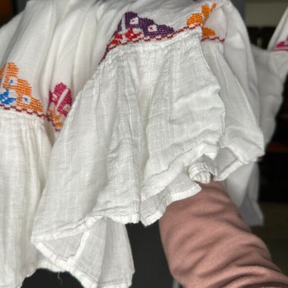 Carolina K Maxi Dress Women's Size XS Square Neck Sleeveless White Multicolored - Picture 9 of 11